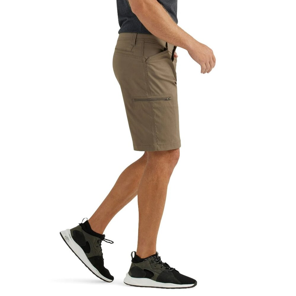 NWT Wrangler Men’s Outdoor Performance Zip Cargo Shorts – Khaki, 10” - Picture 8 of 9
